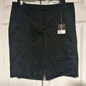 Simply Vera Vera Wang Women's Black Chino Shorts Size 14